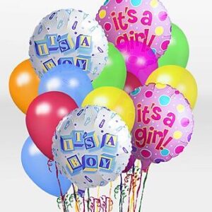 A Baby Boy Balloon Bunch
