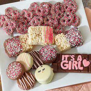 It's a Girl Belgian Chocolate Sampler - FedEx