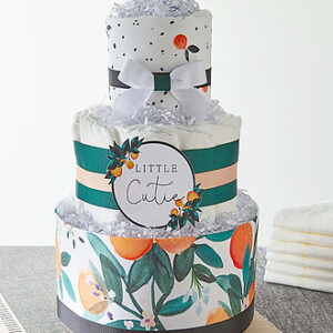 Little Clementine Diaper Cake - FedEx