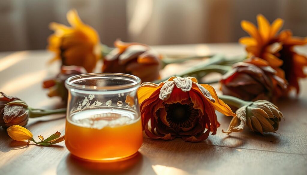 reviving wilted flowers with sugar solutions